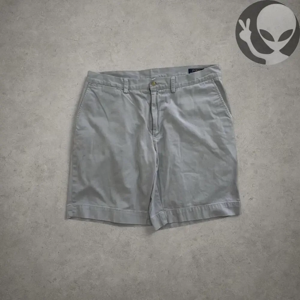 Polo Ralph Lauren Chino Shorts Size 36 Baby Blue Classic - Picture 2 of 8
